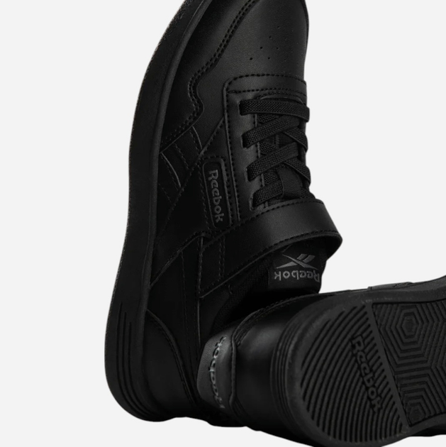 Дитячі кросівки для хлопчика Reebok Court Advance Elastic & Top Strap 100222425 27.5 (11US) Чорні (1200161503511) - зображення 3