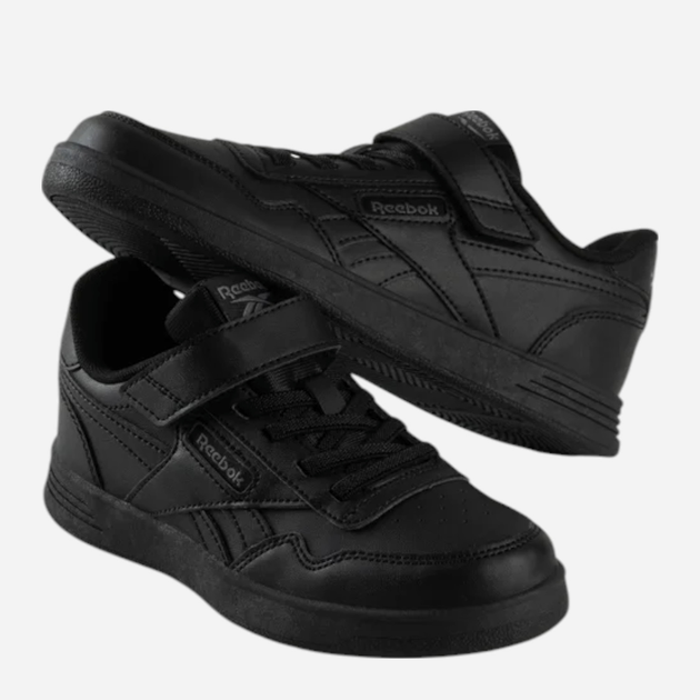 Buty sportowe chłopięce na rzepy Reebok Court Advance Elastic & Top Strap 100222425 31 (13.5US) Czarne (1200161503566) - obraz 4