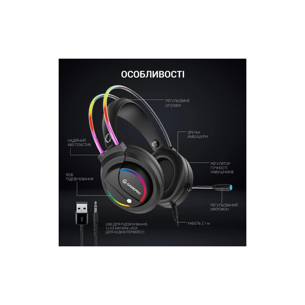 Наушники GamePro HS733 Black - изображение 4