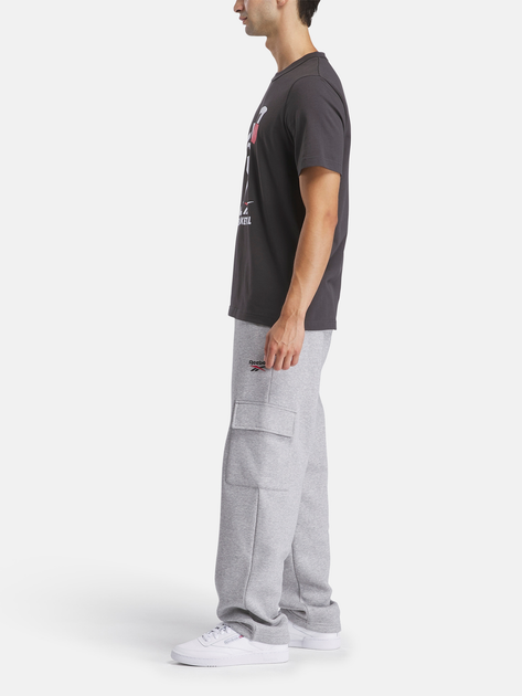 Футболка бавовняна довга чоловіча Reebok Gs Hs Attack Tee 100218839 L Темно-сіра (1200161542213) - зображення 3