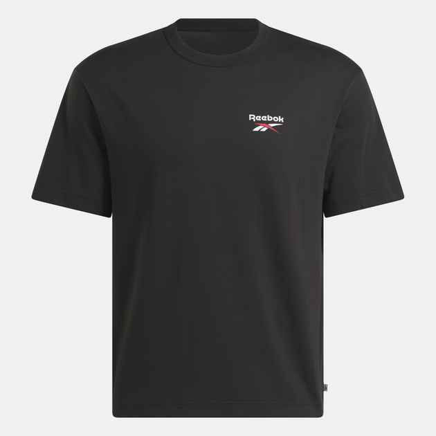 Koszulka męska bawełniana Reebok Gs Hs Shaq Logo Tee 100218843 XL Czarna (1200161542466) - obraz 4