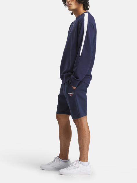 Світшот чоловічий Reebok Ri Cross Check Crew 100215504 2XL Темно-синій (1200161370755) - зображення 3