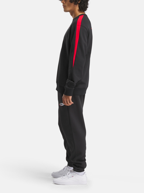 Bluza bez kaptura męska Reebok Ri Cross Check Crew 100215502 S Czarna (1200161370199) - obraz 3