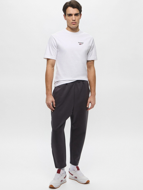 Футболка бавовняна довга чоловіча Reebok Gs Hs Shaq Logo Tee 100218844 M Біла (1200161542503) - зображення 3
