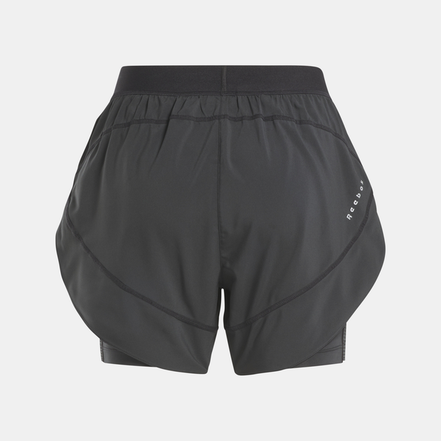 Спортивні шорти жіночі Reebok Running 2 In 1 Short 100075412 S Чорні (1200143285541) - зображення 6