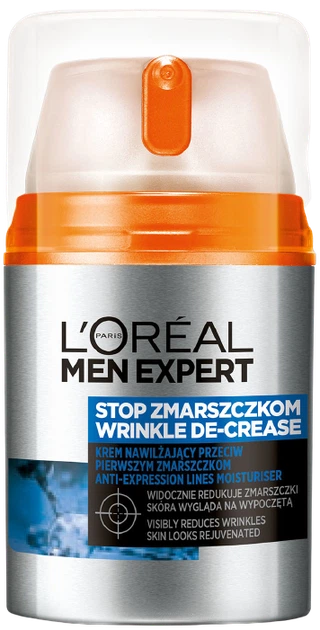 Крем для лица L'Oreal Paris Men Expert Stop wrinkle 35+ от первых признаков старения 50 мл (3600520301471) - Фото 1 Крем для лица L'Oreal Paris Men Expert Stop wrinkle 35+ от первых признаков старения 50 мл (3600520301471) - изображение 1