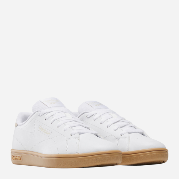 Жіночі кеди низькі Reebok Court Clean 100208927 38.5 (8US) Білі з коричневим (1200161388880) - зображення 2