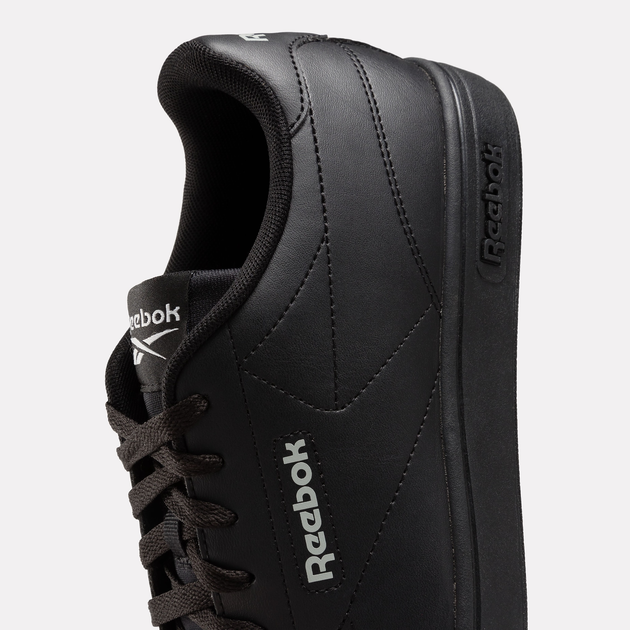 Sneakersy młodzieżowe chłopięce Reebok Court Clean 100074370 38.5 (6.5US) Czarne (1200143034194) - obraz 7