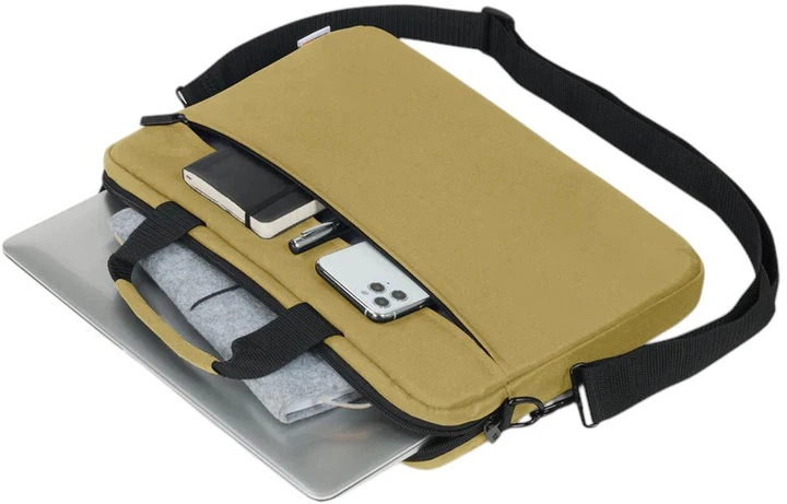 Сумка для ноутбука Dicota BASE XX Laptop Case Slim 13-14.1" Camel Brown (7640186417259) - зображення 5