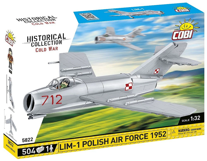 Конструктор СОВІ винищувач LIM1 Polish Air Force 1952 5822 - Фото 1 Конструктор СОВІ винищувач LIM1 Polish Air Force 1952 5822 - зображення 1