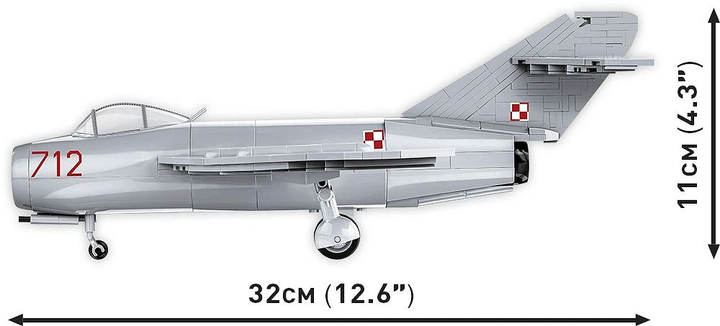 Конструктор СОВІ винищувач LIM1 Polish Air Force 1952 5822 - Фото 4 Конструктор СОВІ винищувач LIM1 Polish Air Force 1952 5822 - зображення 4