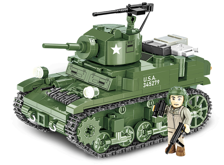 Конструктор детский танк 1:35 M3A1 STUART COBI 3048 - изображение 2