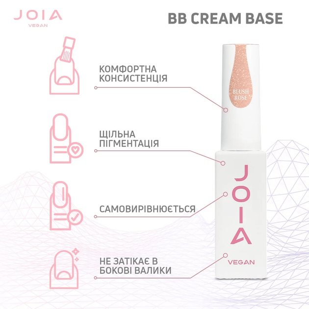 Камуфлююча база BB Сream base JOIA Vegan Vanilla Rose 8 мл - изображение 4