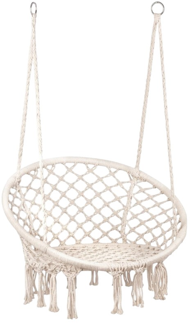 Fotel wiszący ModernHome by Multistore Boho (GW-076 WHITE) - obraz 1