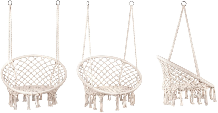 Підвісне крісло ModernHome by Multistore Boho (GW-076 WHITE) - зображення 4