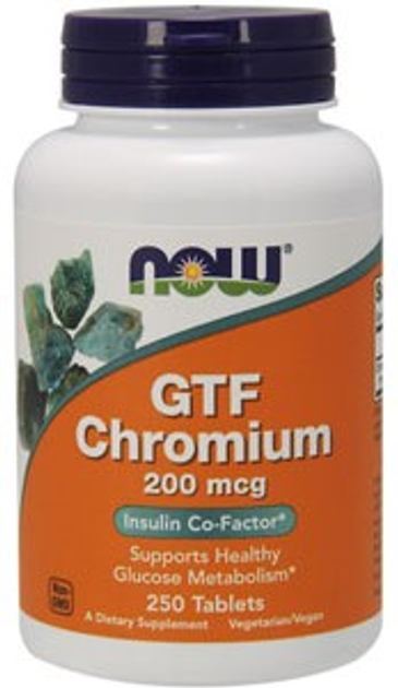 Вітаміни Now Foods Chromium 250 таблеток (733739014320) - зображення 1