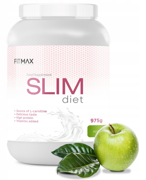 Вітаміни Fitmax Slim Diet Jar Яблуко 975 г (5902385241212) - зображення 1