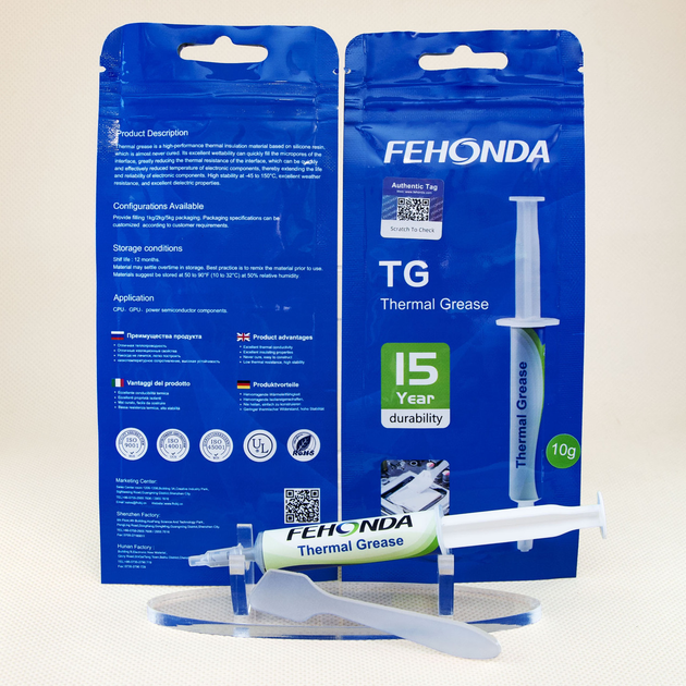 Термопаста FEHONDA TG-8 8.5w x10г для процессора видеокарты светодиода - изображение 4