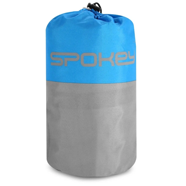 Килимок самонадувний Spokey AIR MAT 941064 185 x 55 x 3 см Сіро-блакитний (5905339410641) - зображення 8