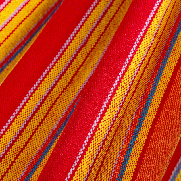 Hamak Spokey IPANEMA 928603 Brazylijski 200 x 100 cm Czerwono-żółty (5902693286035) - obraz 6