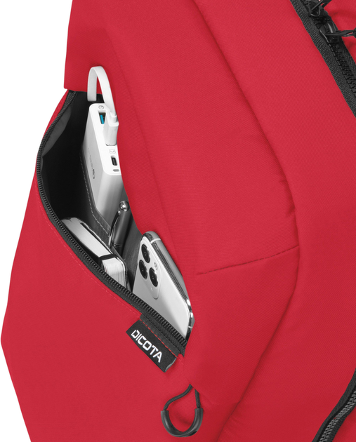Plecak na laptopa Dicota Commuter 13-16" Red (D32121-RPET) - obraz 5