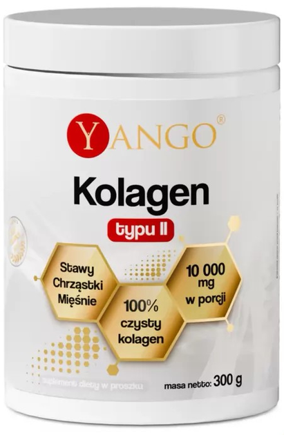 Suplement diety Yango Kolagen Typ II Stawy Chrząstki Mięśnie 300 g (5907483417156) - obraz 1