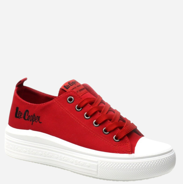 Жіночі кеди низькі Lee Cooper LCW-24-44-2463L 40 25.9 см Червоні (5904292160167) - зображення 3