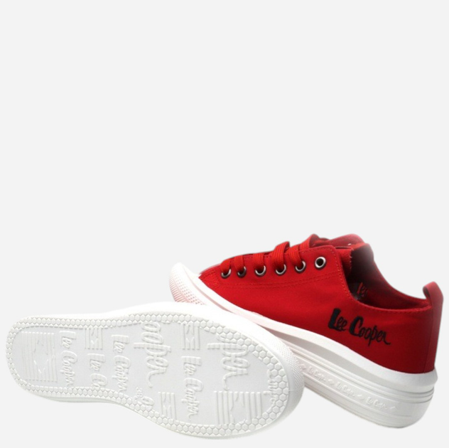 Жіночі кеди низькі Lee Cooper LCW-24-44-2463L 40 25.9 см Червоні (5904292160167) - зображення 5