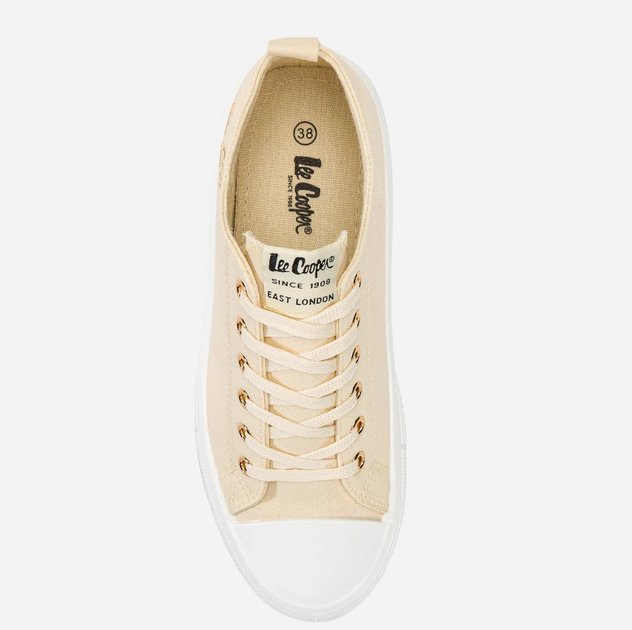 Жіночі кеди низькі Lee Cooper LCW-24-44-2464L 41 26.5 см Бежеві (5904292160235) - зображення 5