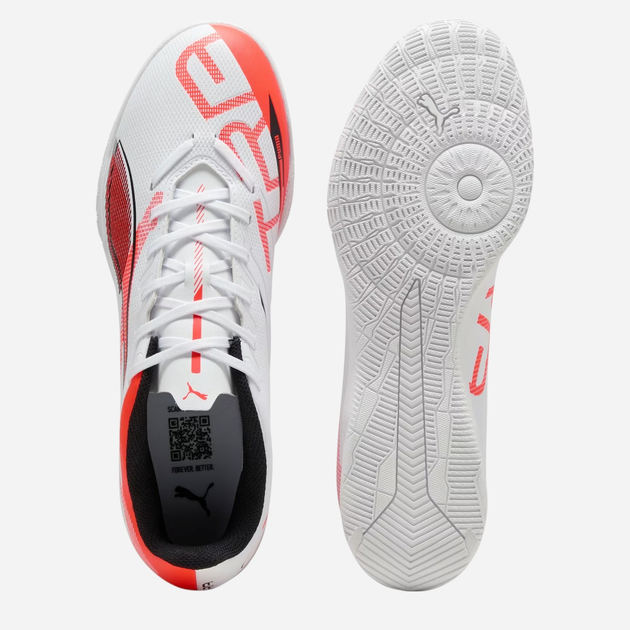 Чоловічі футзалки Puma Ultra 5 Play IT 10832601 43 (9UK) Білі (4067983041976) - зображення 4