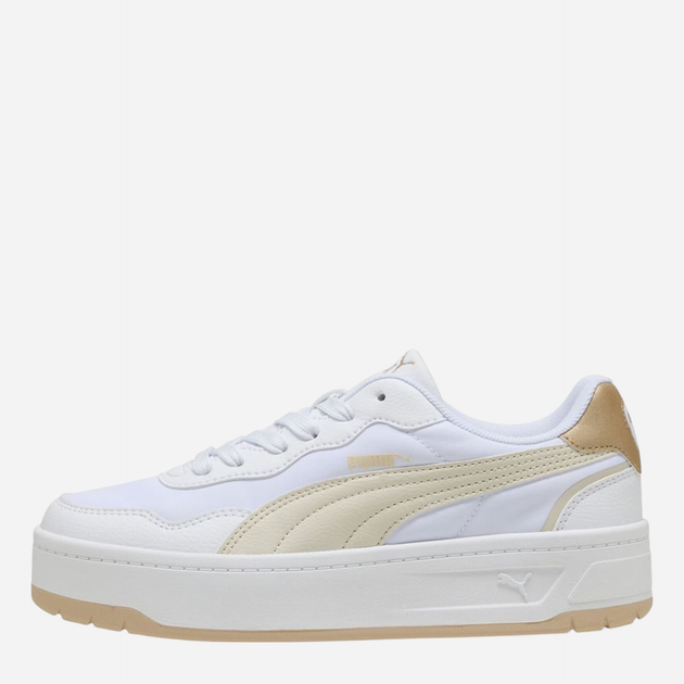 Sneakersy damskie na platformie Puma Court Lally 40161302 37 (4UK) Biały/Beżowy - obraz 1