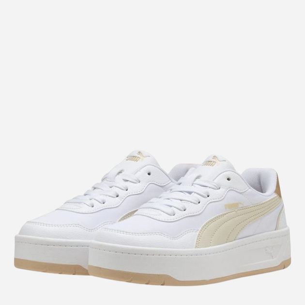 Sneakersy damskie na platformie Puma Court Lally 40161302 37 (4UK) Biały/Beżowy - obraz 2