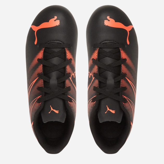 Buty piłkarskie korki młodzieżowe chłopięce Puma Attacanto FG/AG Jr 10748012 38 (5UK) Czarne - obraz 4