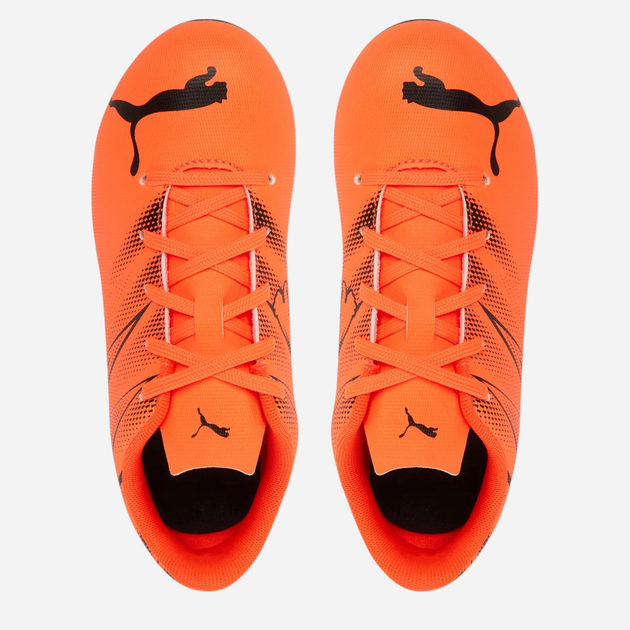 Buty piłkarskie korki młodzieżowe chłopięce Puma Attacanto FG/AG Jr 10748014 38 (5UK) Pomarańczowe - obraz 4