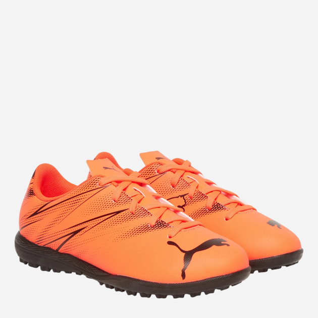 Buty piłkarskie turfy młodzieżowe chłopięce Puma Attacanto TT Jr 10748114 37 (4UK) Pomarańczowe - obraz 2