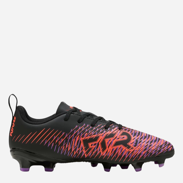Підліткові футбольні бутси для хлопчика Puma Future 8 Play FG/AG Jr 10814401 37 (4UK) Чорні з червоним і фіолетовим (4067983080159) - зображення 3