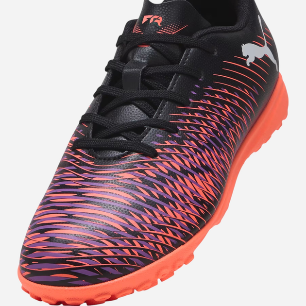 Buty piłkarskie turfy młodzieżowe chłopięce Puma Future 8 Play TT Jr 10839601 38 (5UK) Czarne z czerwonym i fioletowym - obraz 5