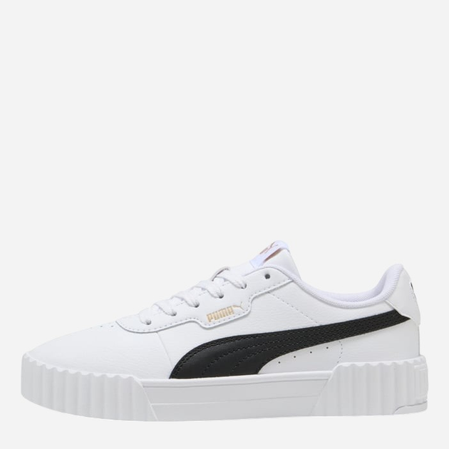 Sneakersy damskie do kostki Puma Carina 3.0 40036503 37.5 (4.5UK) Biały/Czarny - obraz 1