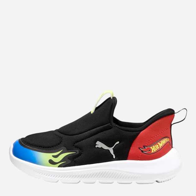 Buty sportowe chłopięce z białą podeszwą Puma Fun Racer 2 Sliptech 40140901 34.5 (2UK) Czarne - obraz 1