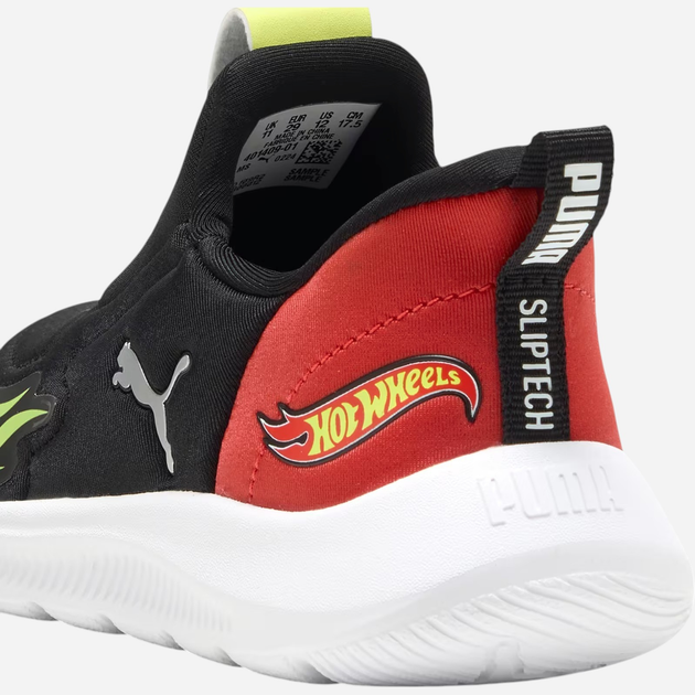 Sneakersy chłopięce z białą podeszwą Puma Fun Racer 2 Sliptech 40140901 34.5 (2UK) Czarne - obraz 6