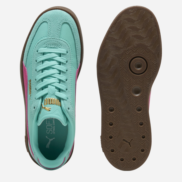 Sneakersy młodzieżowe dziewczęce sznurowane Puma Puma Club II Era Jr 40148904 39 (6UK) Turkusowe - obraz 4