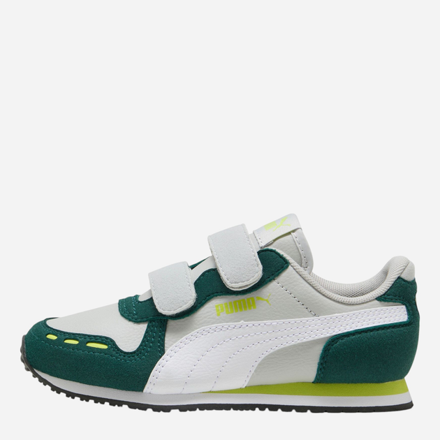 Buty sportowe chłopięce na rzepy Puma Cabana Racer SL 20 V Inf 38373119 23 (6UK) Zielony/Szary - obraz 1