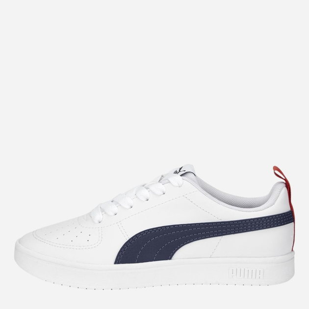 Підліткові кеди для хлопчика Puma Rickie Jr 38431109 37 (4UK) Білі з темно-синім (4065449327756) - зображення 3