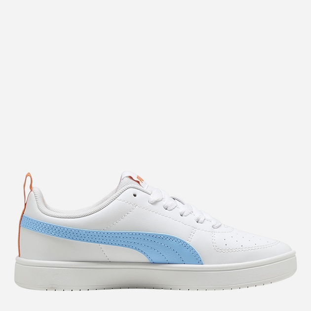 Підліткові кеди для хлопчика Puma Rickie Jr 38431137 38 (5UK) Білі з блакитним (4067983865008) - зображення 3
