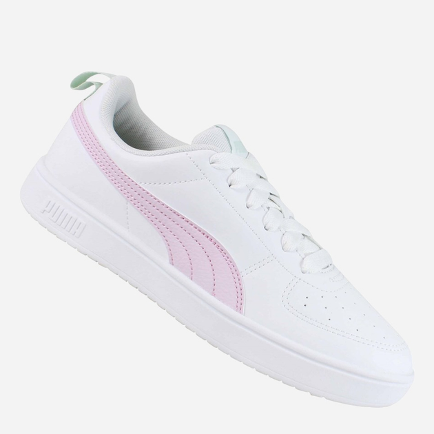 Sneakersy młodzieżowe dziewczęce Puma Rickie Jr 38431138 37.5 (4.5UK) Białe z różowym - obraz 3