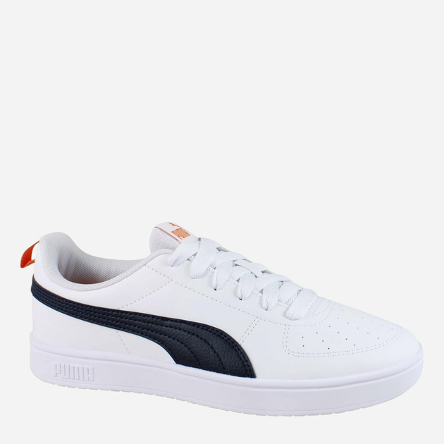 Підліткові кеди для хлопчика Puma Rickie Jr 38431140 37.5 (4.5UK) Білі з чорним і помаранчевим (4067983800306) - зображення 5