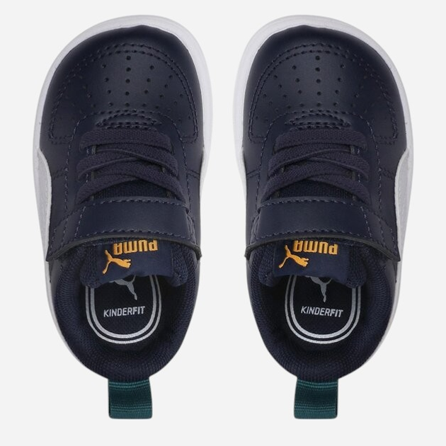Sneakersy chłopięce na rzepy Puma Rickie AC+ PS 38583607 34.5 (2UK) Niebieskie - obraz 4
