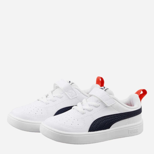 Sneakersy chłopięce na rzepy Puma Rickie AC+ Inf 38431409 23 (6UK) Białe - obraz 2