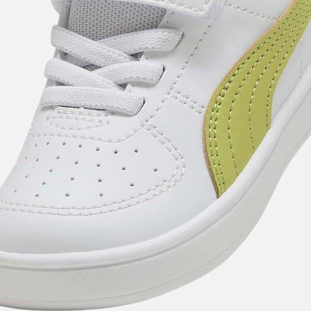 Дитячі кеди для хлопчика Puma Rickie AC+ Inf 38431436 23 (6UK) Білі з салатовим (4067983804014) - зображення 5