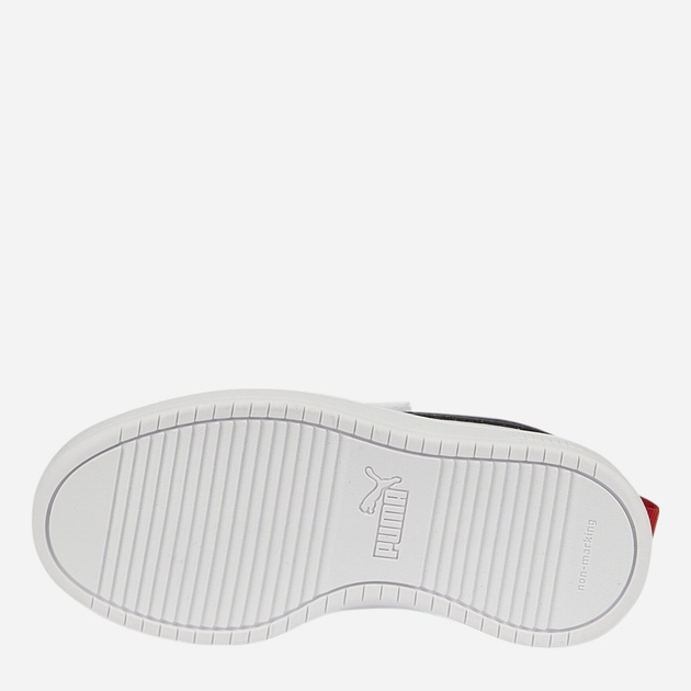 Sneakersy chłopięce na rzepy Puma Rickie AC+ PS 38583609 32.5 (13.5UK) Białe z granatowym - obraz 5
